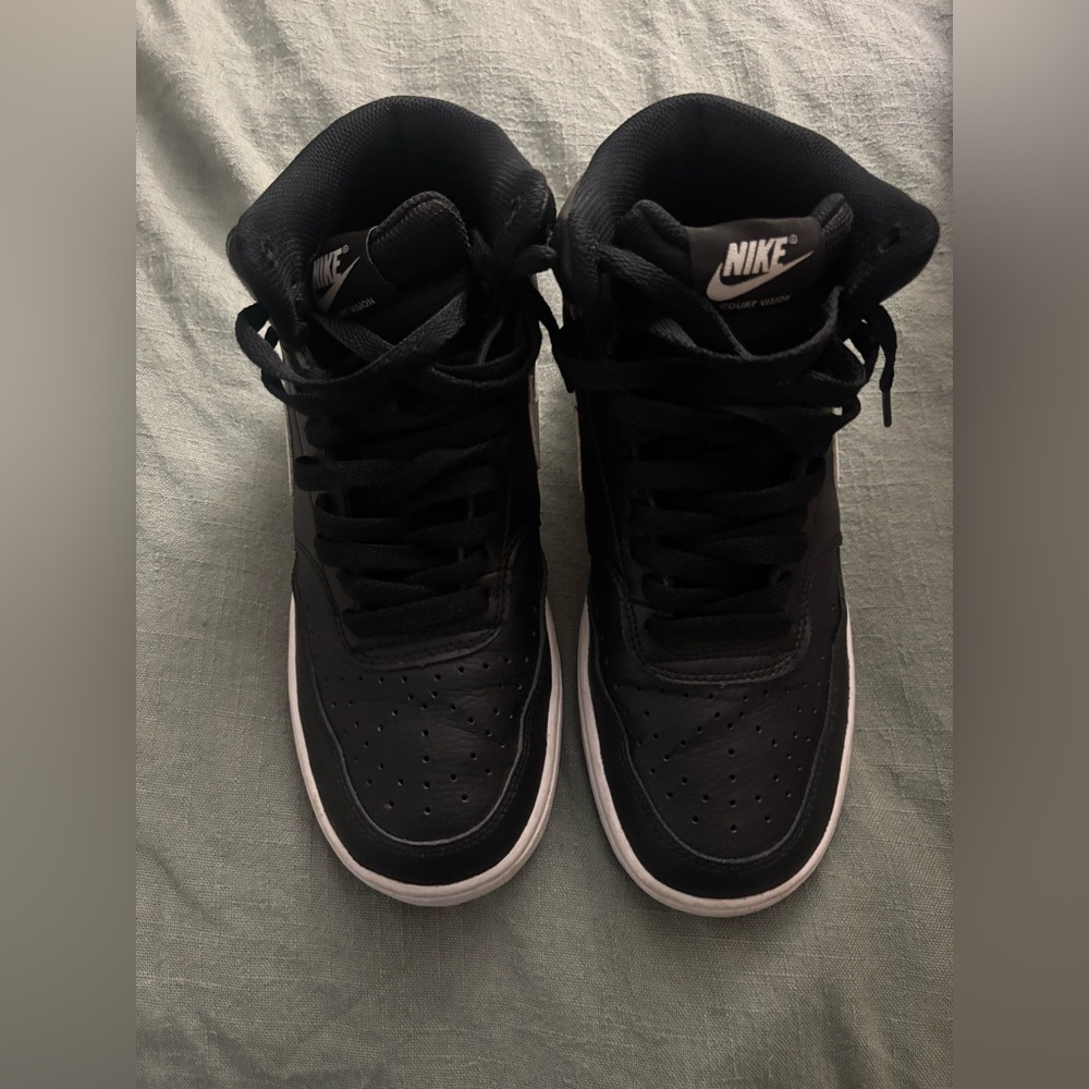 Nike Black and White High-Top Sneakers
